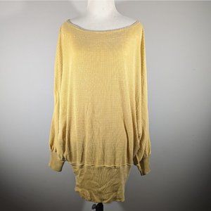 We The Free Willow Thermal Long Sleeve Oversized Top Women's Size M